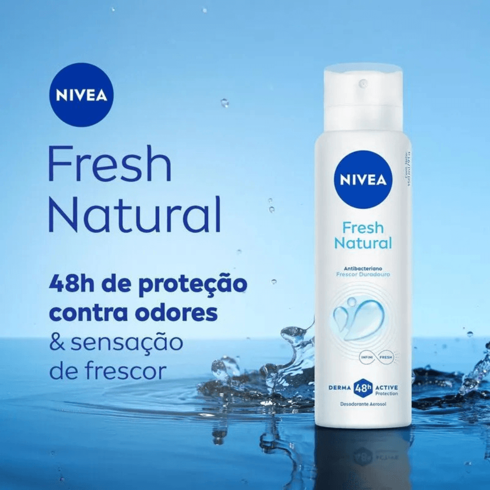 Desodorante Aerosol Nivea Fresh Natural 150ml